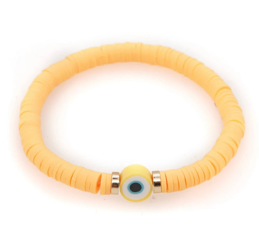 Peach Evil Eye Protection Bracelet