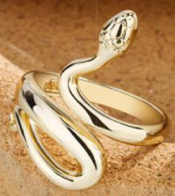 Simple Gold wrap Snake Ring