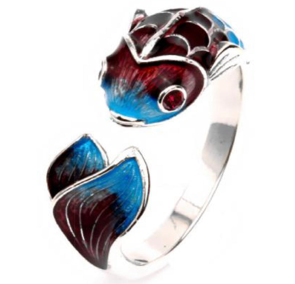 Colorful Coy Fish Ring