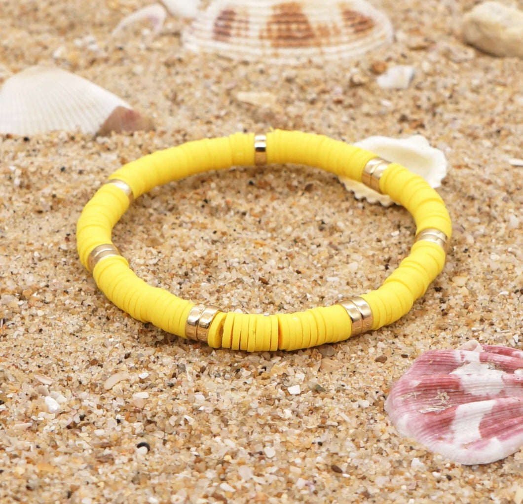 Yellow & Gold Beach Bracelet