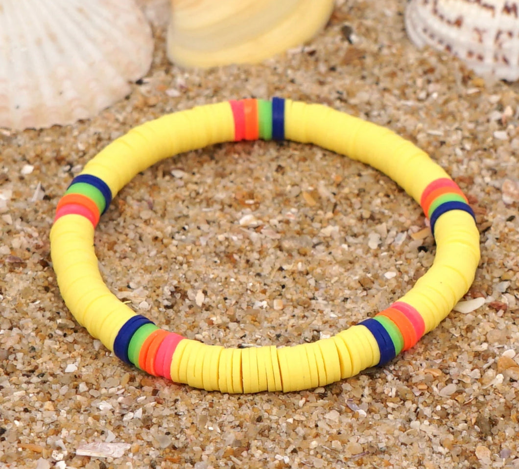 Yellow Rainbow Beach Bracelet