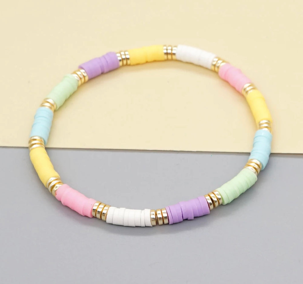 Pastel Rainbow Beach Bracelet