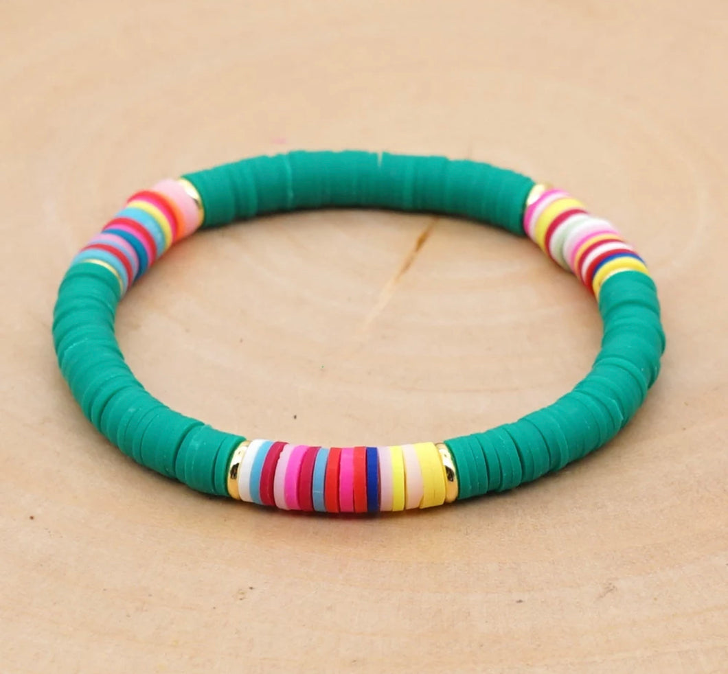 Green Rainbow Beach Bracelet