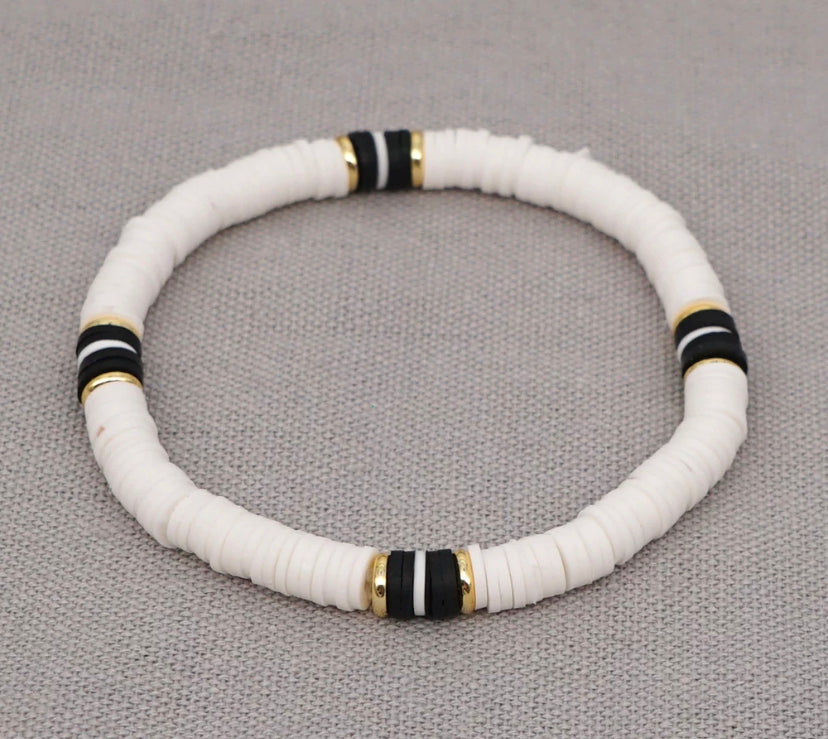 White & Black Beach Bracelet