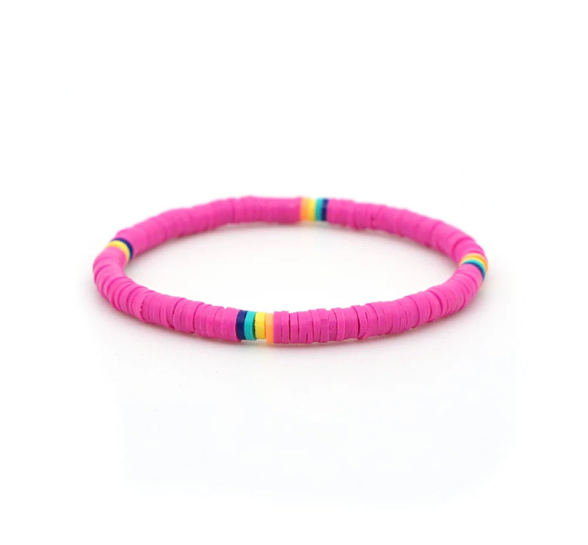 Hot Pink Beach Bracelet