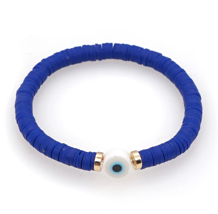 Navy Blue Evil Eye Protection Bracelet